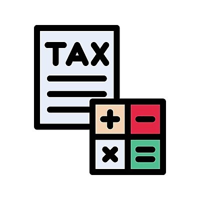 EPS 해외이미지 일러스트 사람없음 계산기 세금 세금계산서 해외일러스트 문구용품 장비 파일형식 벡터 이미지허브