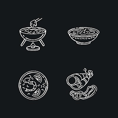 EPS 해외이미지 클립아트 디자인 백그라운드 일러스트 피자 육류 요리 사람없음 세트 검은색 전통음식 흰색 면류 퐁듀 해외일러스트 전통 음식 컬러 식재료 패스트푸드 서양음식 파일형식 벡터 이미지허브