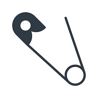 EPS 해외이미지 일러스트 집게 안전 금속 공구 잡기 우아함 닫기 연결 바느질 기저귀 심플 철사 자수 브로치 고립 오리지널 핸드메이드 규칙적 해외일러스트 컨셉 장신구 모션 재질 아기용품 도구 파일형식 벡터 이미지허브