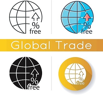 EPS 해외이미지 화살표 지구 여행 일러스트 사람없음 세트 원형 상승 해외일러스트 도형 컨셉 파일형식 벡터 이미지허브