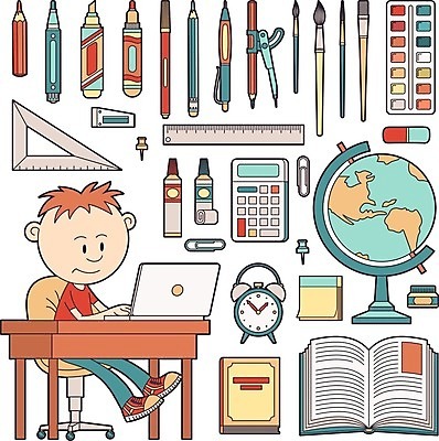 EPS 해외이미지 학생 교육 행복 종이 어린이 남학생 시계 인터넷 일러스트 비즈니스 학교 표시 문구용품 실내 자 창조 앉기 소년 노트북 스터디 컴퓨터 세트 사무실 연필 펜 공책 페인트 공구 기록 나침반 만화 스케치 책상 그림 클립 패드 서류판 공급 해외일러스트 남자 감정 가구 모션 학용품 미술 사람 내부 전자제품 학습 필기구 사무용품 도구 오브젝트 파일형식 벡터 이미지허브