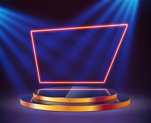 EPS 해외이미지 디자인 배너 별 백그라운드 일러스트 비즈니스 성공 추상 프레임 미술 이벤트 그래픽 장식 빛 파티 3D 콘서트 무대 램프 축하 춤 우승 원형 발표 야간 극장 받침대 디스코 네온 쇼 장면 스포트라이트 단상 대회 빛망울 광 승자 지휘대 챔피언 해외일러스트 자연요소 도형 음악 컨셉 무늬 문화예술 조명 공연 최고 디지털합성 파일형식 벡터 이미지허브