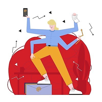 EPS 해외이미지 전신 여자 일러스트 한명 서기 들기 성인 스마트폰 이메일 문서 바쁨 밟기 성인여자한명만 해외일러스트 1 모션 사람 핸드폰 스마트기기 여자한명만 성인여자만 파일형식 벡터 이미지허브