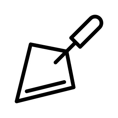 EPS 해외이미지 직업 디자인 실루엣 산업 백그라운드 일러스트 벽돌 노동자 손잡이 건물 금속 검은색 장비 기구 도구 공구 업무 플랫 모종삽 심볼 오브젝트 사인 심플 고립 미장 해외일러스트 건축물 컬러 재질 촬영기법 작업 삽 파일형식 벡터 이미지허브