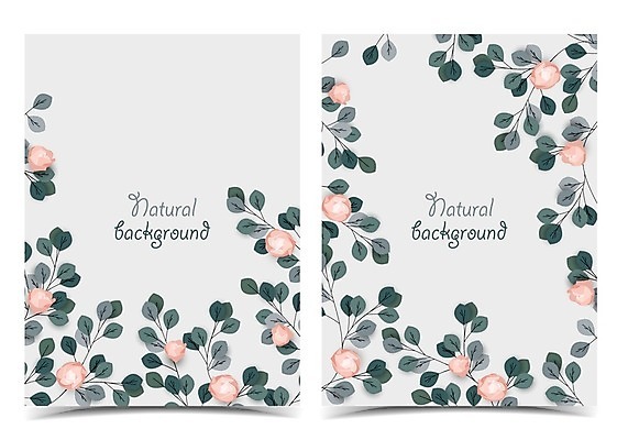 EPS 해외이미지 꽃잎 꽃 백그라운드 일러스트 타이포그라피 사람없음 풀잎 해외일러스트 식물 문자 잎 풀_식물 파일형식 벡터 이미지허브