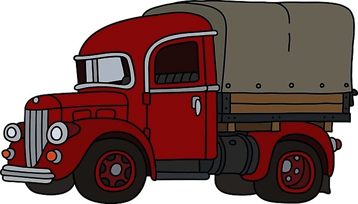 EPS 해외이미지 일러스트 자동차 사람없음 빈티지 클래식 복고 화물트럭 클래식카 해외일러스트 육상교통 컨셉 승용차 트럭 파일형식 벡터 이미지허브