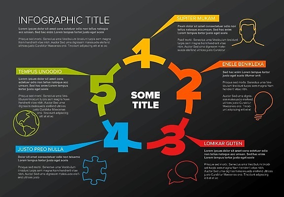 EPS 해외이미지 일러스트 사람없음 인포그래픽 원형 방향 순환 질서 단계 순서 해외일러스트 도형 모션 예절 파일형식 벡터 이미지허브