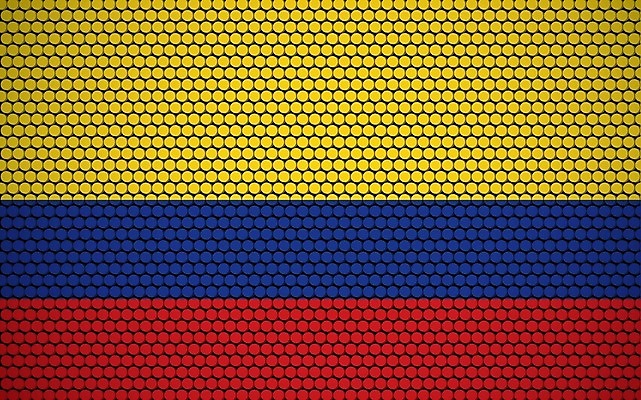 EPS 해외이미지 디자인 배너 여행 백그라운드 패턴 일러스트 벽지 표면 추상 미래 그래픽 장식 빨간색 파란색 빛 노란색 미국 줄무늬 손상 깃발 원형 콜롬비아 심볼 사인 질감 모자이크 애국심 독립 전국 해외일러스트 도형 컬러 컨셉 북아메리카 무늬 남아메리카 파일형식 벡터 이미지허브