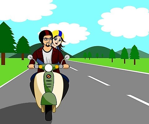 EPS 해외이미지 나무 라이프스타일 디자인 커플 여자 남자 행복 도로 여행 백그라운드 2 일러스트 교통시설 자연 하늘 휴가 함께함 사랑 미소 사람 풍경 야외 여름 자전거 신혼여행 스쿠터 오토바이 수확 승차 만화 복고 라이더 해외일러스트 식물 계절 감정 길 결혼 교통 컨셉 농업 관계 모션 표정 생활 바이크 시설 생태계 파일형식 벡터 이미지허브