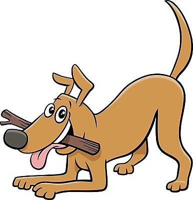 EPS 해외이미지 캐릭터 일러스트 사람없음 반려동물 갈색 귀여움 나뭇가지 개 만화 해외일러스트 일러캐릭터 나무 동물 컬러 컨셉 포유류 파일형식 벡터 이미지허브