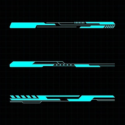 EPS 해외이미지 일러스트 사람없음 디지털 사이버 UI 인터페이스 SF 해외일러스트 파일형식 벡터 이미지허브