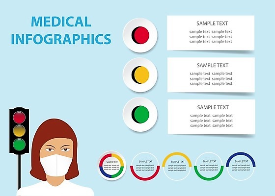 EPS 해외이미지 일러스트 건강 경고 안전 사람없음 인포그래픽 바이러스 질병 위험 경보 전염병 해외일러스트 컨셉 의학 파일형식 벡터 이미지허브