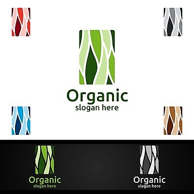 EPS 해외이미지 디자인 잎 추상 사람없음 심볼 에코 유기농 바이오 브랜딩 해외일러스트 식물 웰빙 무늬 환경 파일형식 벡터 이미지허브