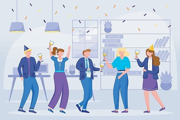 EPS 해외이미지 전신 여자 기념일 남자 행복 일러스트 직장 함께함 들기 여러명 성인 사무실 파티 와인 기쁨 업무 비즈니스맨 비즈니스우먼 만화 동료 성인만 해외일러스트 감정 다수 컨셉 회사 비즈니스 관계 모션 주류 사람 이벤트 작업 직장인 파일형식 벡터 이미지허브