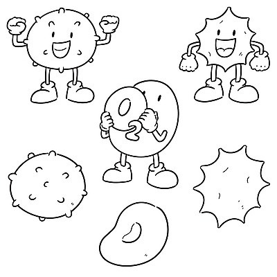 EPS 해외이미지 클립아트 과학 일러스트 건강 미소 약 의사 흰색 실험실 낙서 질병 만화 스케치 라인아트 클립 심플 손그림 시스템 팔 정맥 산소 면역력 해외일러스트 선 컬러 의학 표정 실험 미술 신체부위 의료진 원소 혈관 파일형식 벡터 이미지허브