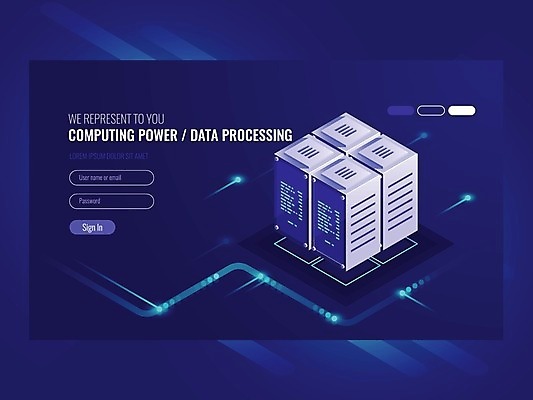 EPS 해외이미지 일러스트 비즈니스 정보기술 사람없음 파란색 디지털 자료 네트워크 데이터베이스 서버 해외일러스트 컬러 기술 파일형식 벡터 이미지허브