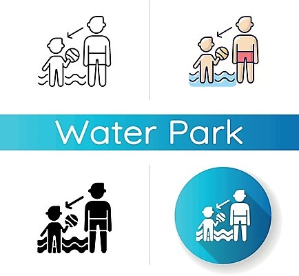 EPS 해외이미지 화살표 일러스트 공 사람모양 사람없음 물 세트 원형 워터파크 해외일러스트 자연요소 모양 도형 수영장 파일형식 벡터 이미지허브
