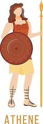 EPS 해외이미지 전신 여자 창 일러스트 한명 서기 들기 성인 아테네 방패 그리스로마신화 그리스신 성인여자한명만 해외일러스트 1 무기 모션 사람 신_종교 그리스 신화 여자한명만 성인여자만 파일형식 벡터 이미지허브