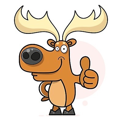 EPS 해외이미지 동물캐릭터 일러스트 사슴 사람없음 해외일러스트 일러캐릭터 동물 캐릭터 포유류 파일형식 벡터 이미지허브