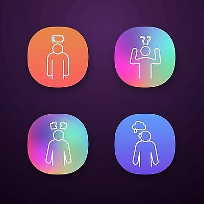 EPS 해외이미지 감정 일러스트 사람모양 사람없음 컬러풀 어플리케이션 건전지 호기심 퍼즐조각 그라데이션 비구름 우울감 해외일러스트 모양 컬러 조각 컨셉 퍼즐 먹구름 파일형식 벡터 구름_자연 이미지허브