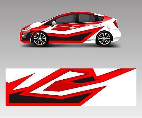 EPS 해외이미지 디자인 백그라운드 일러스트 자동차 추상 사람없음 빨간색 목업 자동차코팅 해외일러스트 육상교통 컬러 무늬 파일형식 벡터 이미지허브