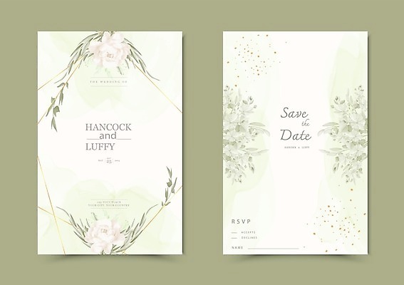 EPS 해외이미지 꽃 꽃다발 결혼 꽃무늬 일러스트 결혼식 사람없음 초록색 장미 벚꽃 청첩장 해외일러스트 식물 컬러 무늬 카드_감사 이벤트 파일형식 벡터 이미지허브