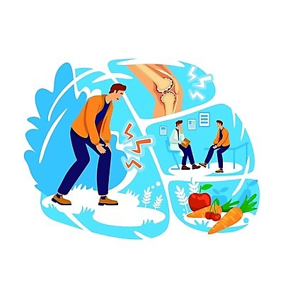 EPS 해외이미지 전신 남자 하늘색 의자 일러스트 앉기 성인 세명 당근 고통 의사 체리 질병 사과 관절염 관절 관절뼈 얼굴없음 성인남자만 해외일러스트 감정 가구 과일 의학 모션 뼈 뿌리채소 사람 파란색 의료진 남자만 성인만 파일형식 벡터 이미지허브