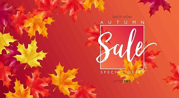 EPS 해외이미지 디자인 단풍 일러스트 사각프레임 타이포그라피 글자캘리그라피 사람없음 빨간색 쇼핑 세일 해외일러스트 문자 컬러 잎 캘리그라피 프레임 사각형 파일형식 벡터 이미지허브