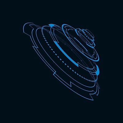 EPS 해외이미지 일러스트 사람없음 디지털 사이버 UI 인터페이스 SF 해외일러스트 파일형식 벡터 이미지허브