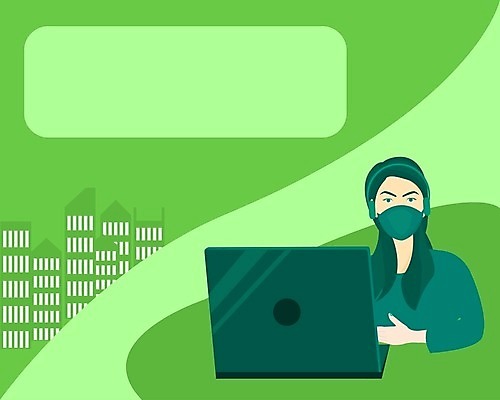 EPS 해외이미지 캐릭터 디자인 일러스트 가면 그래픽 노트북 컴퓨터 플랫 보호 심볼 해외일러스트 일러캐릭터 컨셉 전자제품 파일형식 벡터 이미지허브