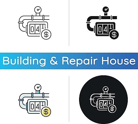 EPS 해외이미지 일러스트 사람없음 세트 동전 원형 카운터기 해외일러스트 도형 돈 기계 파일형식 벡터 이미지허브