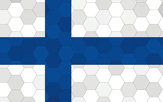 EPS 해외이미지 디자인 배너 유럽 문화 여행 백그라운드 일러스트 추상 미래 핀란드 그래픽 파란색 흰색 깃발 심볼 사인 그림 육각형 직사각형 애국심 벌집 고립 독립 전국 해외일러스트 도형 나라 컬러 컨셉 무늬 북유럽 파일형식 벡터 이미지허브