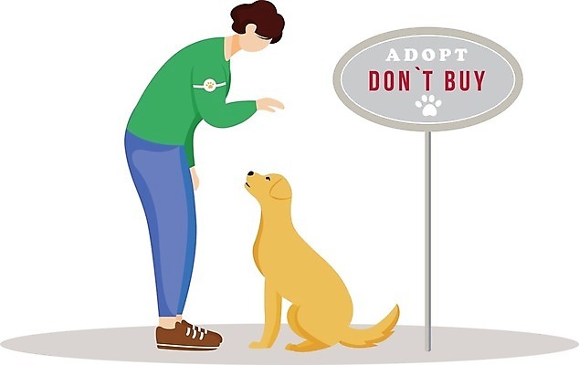 EPS 해외이미지 전신 남자 일러스트 텍스트 한명 성인 금지 강아지 구매 손내밀기 헬프 성인남자한명만 자선단체 해외일러스트 1 사람 손짓 반려동물 쇼핑 도움 그룹 개 자선 남자한명만 성인남자만 파일형식 벡터 이미지허브