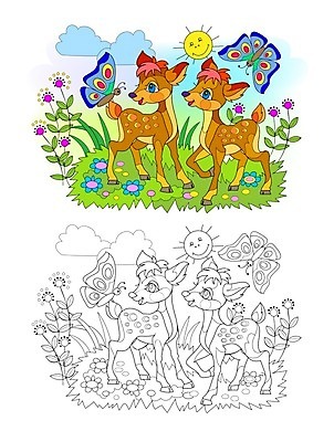 EPS 해외이미지 식물 동물 야생동물 어린이 일러스트 학교 자연 놀이 동물원 미술 성인 책 반려동물 페인트 유치원 게임 아기 플랫 인쇄 만화 교과서 그림 윤곽 페이지 동물상 아기사슴 해외일러스트 교육 새끼 문화예술 사슴 교재 사람 조형물 생태계 파일형식 벡터 이미지허브