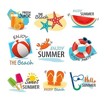 EPS 해외이미지 영어 스티커 오렌지 일러스트 아이스크림 불가사리 수박 사람없음 세트 선글라스 태양 게 칵테일 오렌지주스 샌들 비치볼 잠수경 구명부환 해외일러스트 자연요소 문자 안경 신발 과일 공 디저트 극피동물 바캉스용품 주류 갑각류 과일주스 안전장비 물안경 튜브 파일형식 벡터 이미지허브