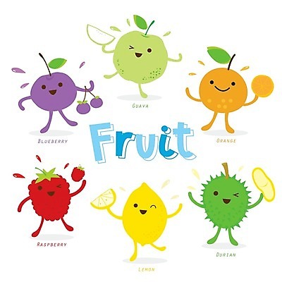 EPS 해외이미지 캐릭터 오렌지 일러스트 들기 사람없음 레몬 블루베리 산딸기 구아바 두리안 해외일러스트 일러캐릭터 과일 모션 열대과일 파일형식 벡터 이미지허브