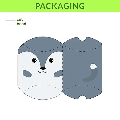 EPS 해외이미지 일러스트 사람없음 종이접기 늑대 DIY 전개도 해외일러스트 종이 포유류 취미 접기 파일형식 벡터 이미지허브