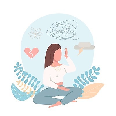 EPS 해외이미지 여자 줄기 하늘색 잎 일러스트 한명 앉기 성인 슬픔 하트 원형 번개 실연 우울감 우울증 얼굴없음 성인여자한명만 해외일러스트 모양 도형 식물 1 감정 모션 날씨 사람 파란색 질병 여자한명만 성인여자만 파일형식 벡터 이미지허브