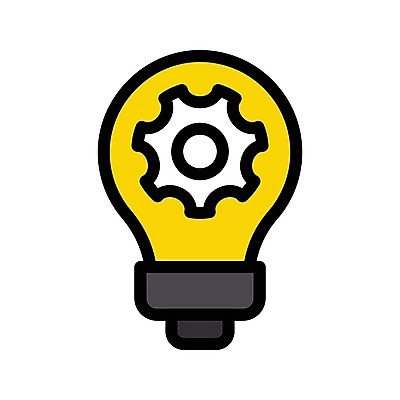EPS 해외이미지 실루엣 컨셉 일러스트 비즈니스 전구 조명 아이디어 그래픽 빛 힘 에너지 램프 플랫 심볼 사인 톱니바퀴 기어 해결 혁명 경영 고립 광 발명 방법 해외일러스트 촬영기법 파일형식 벡터 이미지허브