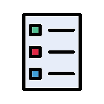 EPS 해외이미지 디자인 종이 일러스트 비즈니스 성공 설계 픽토그램 쪽지 시험 플랫 선택 심볼 흔적 사인 보고서 서식 문서 페이지 서류판 설문지 엘리먼트 조언 체크리스트 목차 해외일러스트 교육 컨셉 사무용품 파일형식 벡터 문구용품 오브젝트 이미지허브
