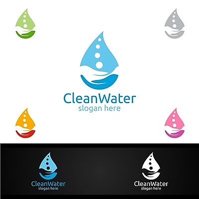 EPS 해외이미지 디자인 사람없음 물 물방울 심볼 에코 바이오 브랜딩 해외일러스트 자연요소 환경 파일형식 벡터 이미지허브