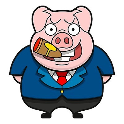 EPS 해외이미지 동물캐릭터 일러스트 비즈니스 넥타이 정장 사람없음 돼지 비즈니스맨 해외일러스트 일러캐릭터 동물 캐릭터 잡화 옷 남자 포유류 직장인 파일형식 벡터 이미지허브