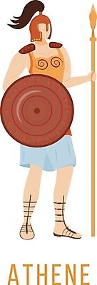 EPS 해외이미지 전신 여자 창 일러스트 한명 서기 들기 성인 아테네 방패 그리스로마신화 갑옷 그리스신 성인여자한명만 해외일러스트 1 무기 모션 사람 신_종교 보호장비 그리스 신화 여자한명만 성인여자만 파일형식 벡터 이미지허브