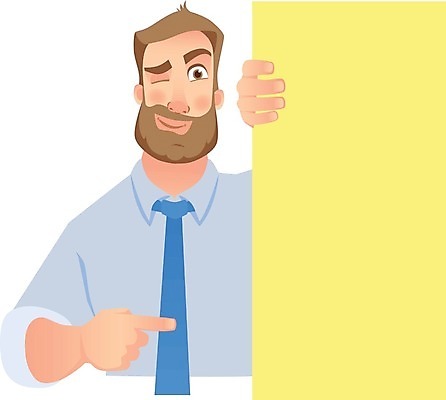 EPS 해외이미지 배너 남자 행복 포스터 종이 셔츠 일러스트 비즈니스 손가락 넥타이 수염 간판 쪽지 공백 흰색 가리킴 잡기 비즈니스맨 신용카드 사인 경영 고립 목업 해외일러스트 손 잡화 감정 컬러 상의 모션 사람 손짓 금융 직장인 파일형식 벡터 이미지허브