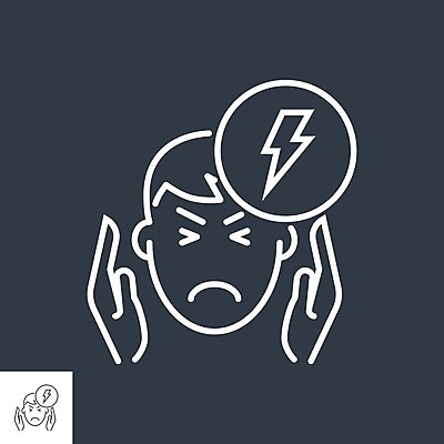 EPS 해외이미지 클립아트 디자인 선 컨셉 일러스트 스트레스 건강 사람 그래픽 픽토그램 약 머리 유행 건강관리 고통 열 질병 심볼 사인 싱글 두통 심플 윤곽 문제 고립 얇은 엘리먼트 우울증 증상 타격 편두통 미니멀 해외일러스트 감정 의학 모션 관리 신체부위 파일형식 벡터 이미지허브