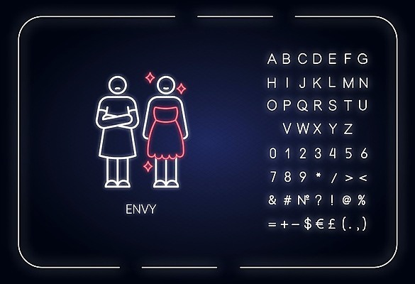 EPS 해외이미지 일러스트 사람모양 사람없음 반짝임 네온 질투 해외일러스트 모양 감정 모션 파일형식 벡터 이미지허브