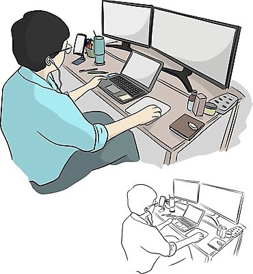 EPS 해외이미지 직업 손 남자 백그라운드 일러스트 회사 비즈니스 통신 노동자 직장 실내 미소 사람 컴퓨터 사무실 모니터 자료 정보 키보드 작업 비즈니스맨 자신감 네트워크 엔지니어 낙서 연결 스케치 그림 경영자 윤곽 손그림 개발 경영 고립 소프트웨어 프로그래머 해외일러스트 감정 표정 미술 내부 신체부위 전자제품 직장인 기술자 리더 파일형식 벡터 이미지허브