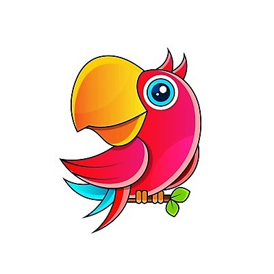 EPS 해외이미지 동물캐릭터 일러스트 사람없음 앵무새 해외일러스트 일러캐릭터 동물 캐릭터 조류 파일형식 벡터 이미지허브