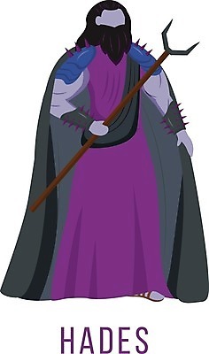 EPS 해외이미지 전신 남자 창 일러스트 한명 서기 들기 성인 망토 그리스로마신화 그리스신 하데스 성인남자한명만 해외일러스트 1 무기 모션 사람 신_종교 신화 남자한명만 성인남자만 파일형식 벡터 이미지허브