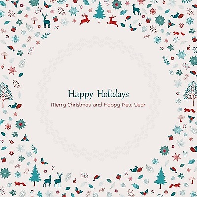 EPS 해외이미지 나무 동물 디자인 계절 꽃 행복 포스터 백그라운드 크리스마스 겨울 일러스트 벽지 휴가 사슴 새해 선물 그래픽 장식 빨간색 초록색 파티 축제 수확 축하 인사 소나무 원형 신용카드 눈송이 숲 12월 복고 엽서 초대 도토리 엘리먼트 해외일러스트 도형 식물 기념일 감정 컬러 컨셉 농업 포유류 눈_날씨 이벤트 금융 견과류 예절 날짜 편지 파일형식 벡터 이미지허브